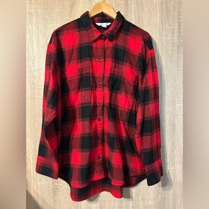 Old Navy Buffalo Plaid The Boyfriend Shirt Size XL